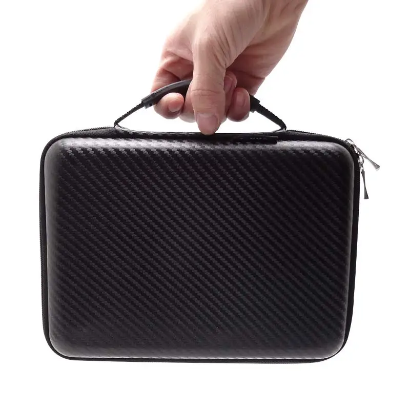 Кожаная электронная цифровая сумка для хранения с большой емкостью внешнего