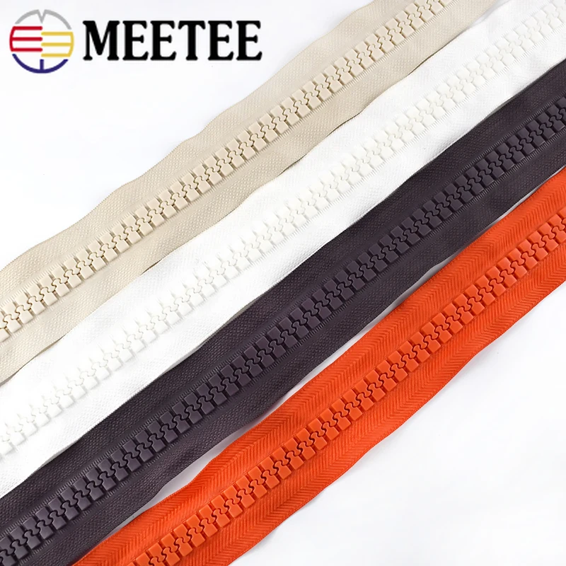 Meetee 1/2/5 метров 15 #/20 # большая молния из смолы для пуховой куртки палатки