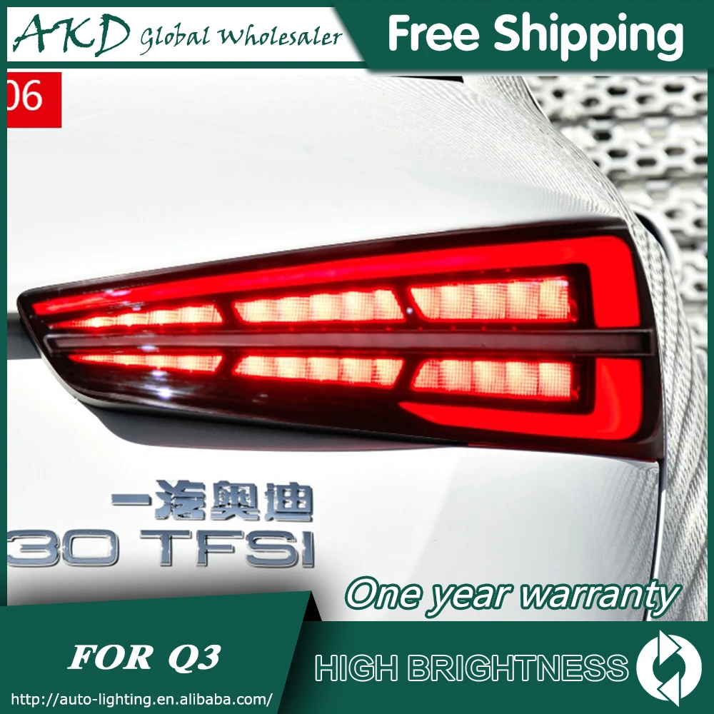 

Tail Lamp For Audi Q3 2013-2019 update New Q3 Tail Lights Led Fog Lights DRL Day Running Light Tuning Car Accessories