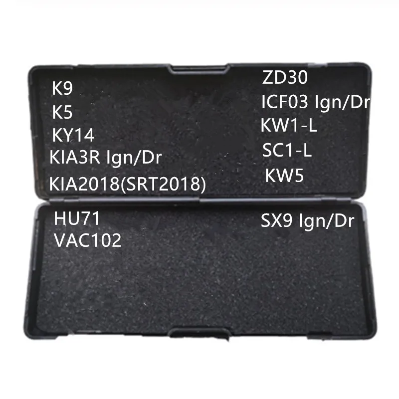 Подлинный LiShi 2 в 1 слесарный инструмент K9 K5 KY14 KIA3R KIA2018(SRT2018) HU71 VAC102 SX9 ZD30 ICF03 KW5 SC1 L KW1