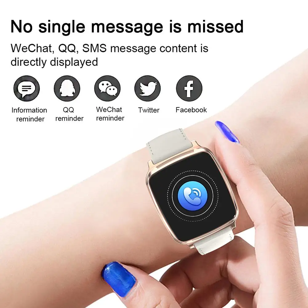 

Smart watch fashion men women smartwatch 1.3 inch screen touch waterproof fitness heart rate tracker montre femme inteligentes