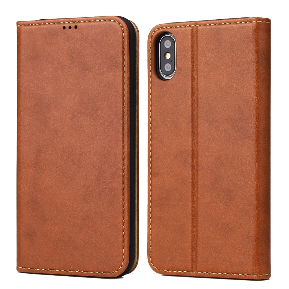 Для iPhone Xs Max XR X 8 7 Plus PU кожаный ударопрочный кошелек с защитой от царапин защитный