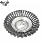 DANIU 150 мм стальная проволока триммерная головка для резки трав щетка для удаления пыли прополка лоток для всех видов триммеров машина