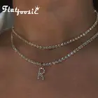 Колье-чокер женское, серебристое, с надписью, стразы, украшение для свадьбы, 2020