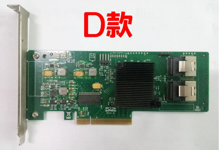 LSI SAS 9211-8i 2008E 6 Гб 8 портов SATA3 4 т Жесткий диск SAS карта расширения Raid карта - Цвет: D Version