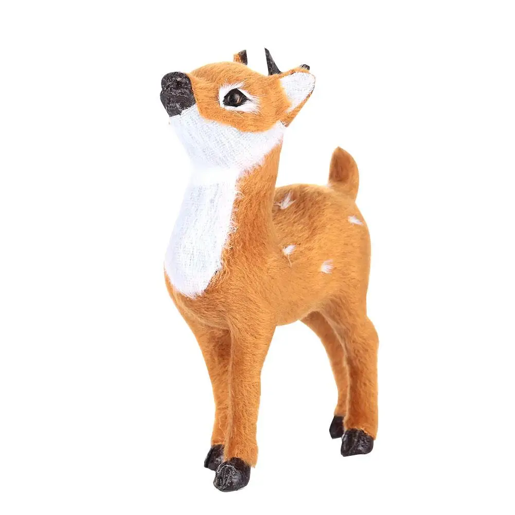 

Рождественские лося из плюша и пластика, стоячие рождественские украшения, новогодние красивые украшения, Настольная кукла, реквизит для ф...