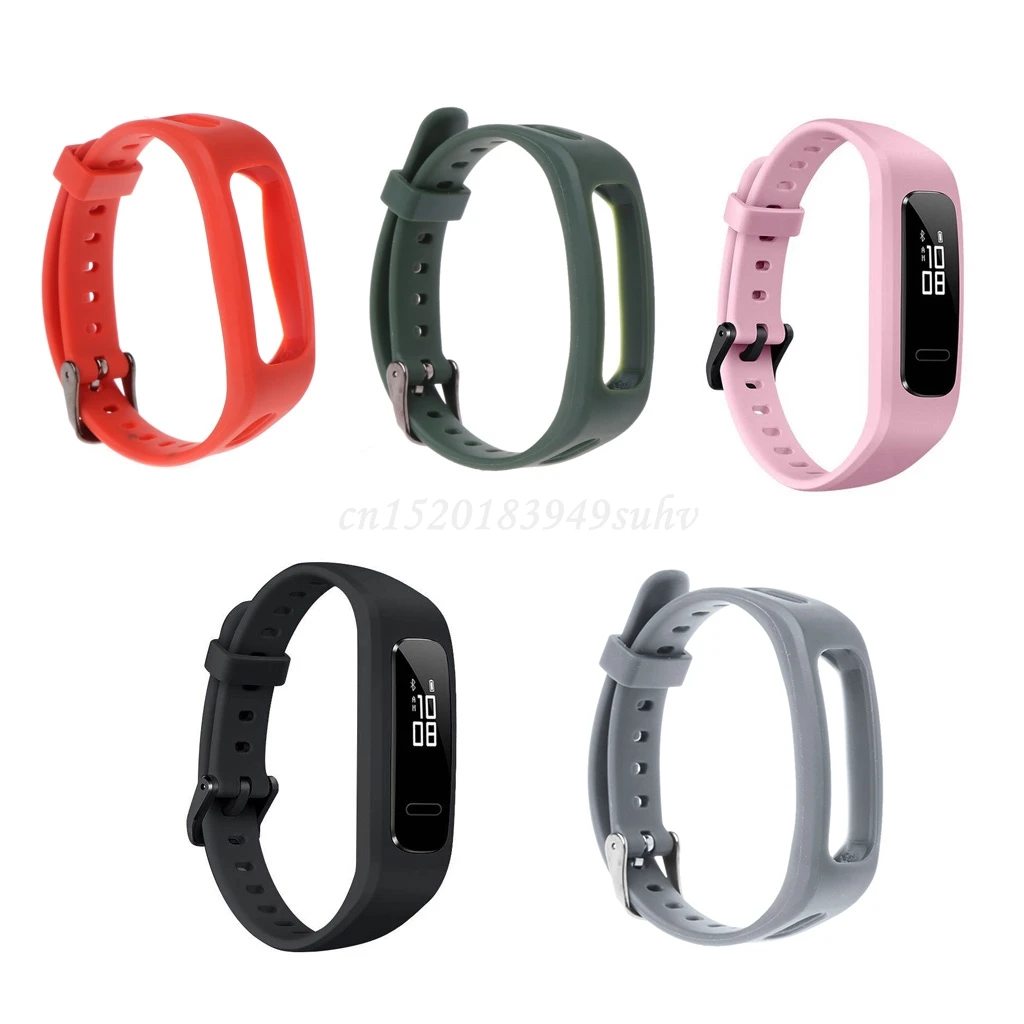 Ремешок для наручных часов регулируемый спортивный ремешок из ТПУ Huawei 3E/ Honor Band 4