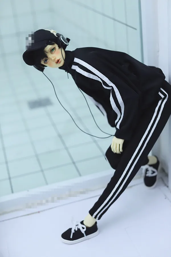 Повседневный Спортивный костюм топ + штаны для BJD 1/6 YOSD 1/4 MSD 1/3 SD13 SD17 Одежда куклы