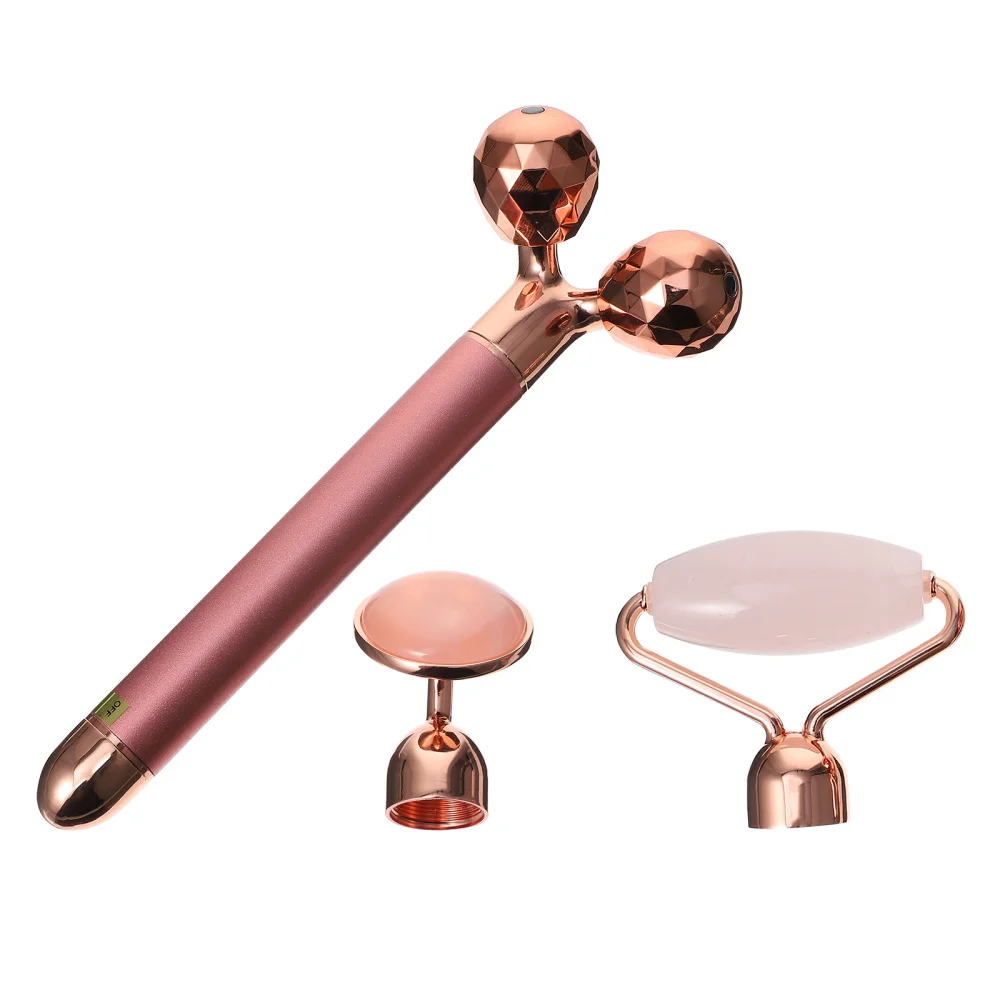

1 Set Jade Face Roller Facial Jade Massager Electric Stick for