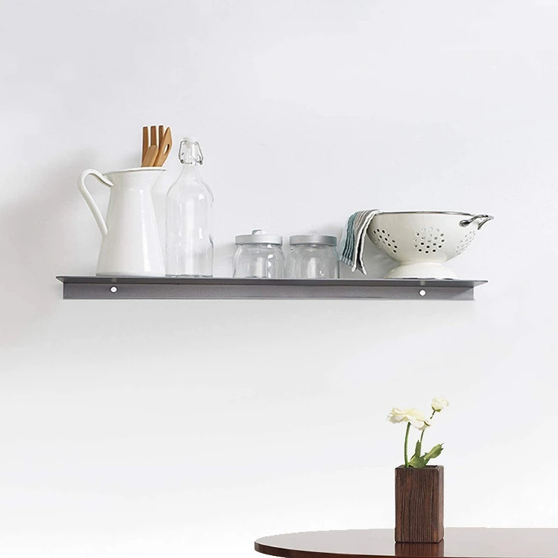 

PPYY-Loating Shelves Bathroom Wall Shelf 20 Inch, Adhesive Wall Shelves Bathroom Shelves Free Punch for Home Kitchen