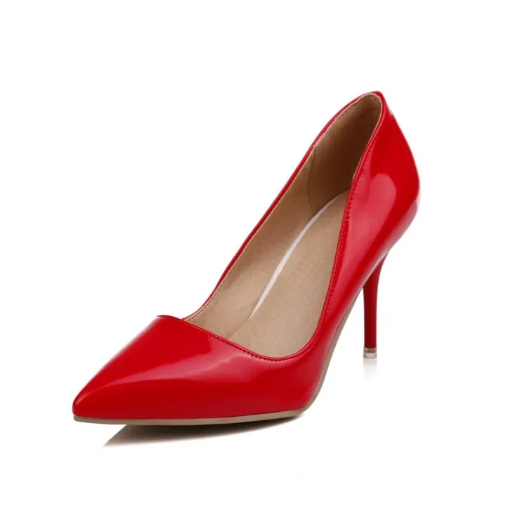 

Простая обувь с острым носком; Женская обувь на высоком каблуке; Женские туфли-лодочки; Большие размеры