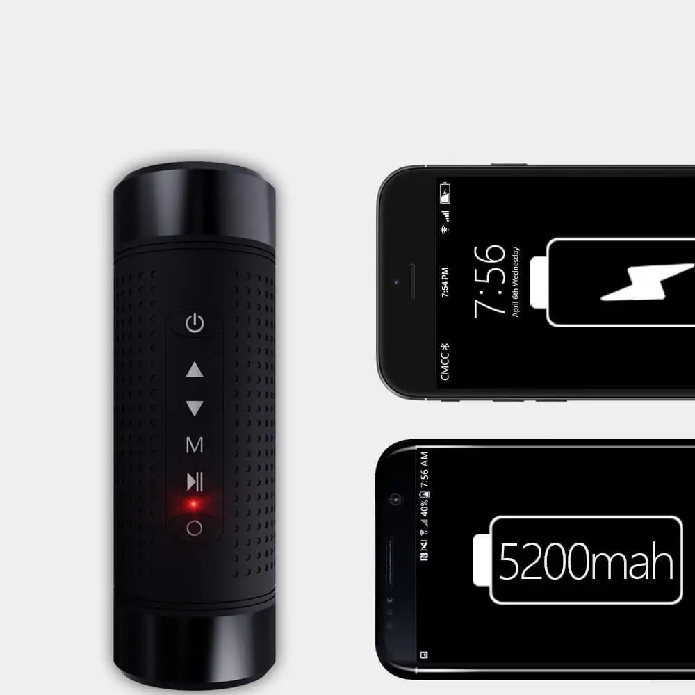 Внешний аккумулятор Vogek 3-в-1 на 5200 мА · ч с динамиком Bluetooth-compita