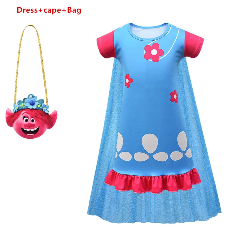 Костюм для Хэллоуина Тролль 2 Маковый карнавальный костюм летнее платье