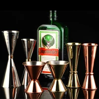 stainless steel double ended mixing glass japanese measuring cup tools bar measure cocktail jigger bar tools bar accessories