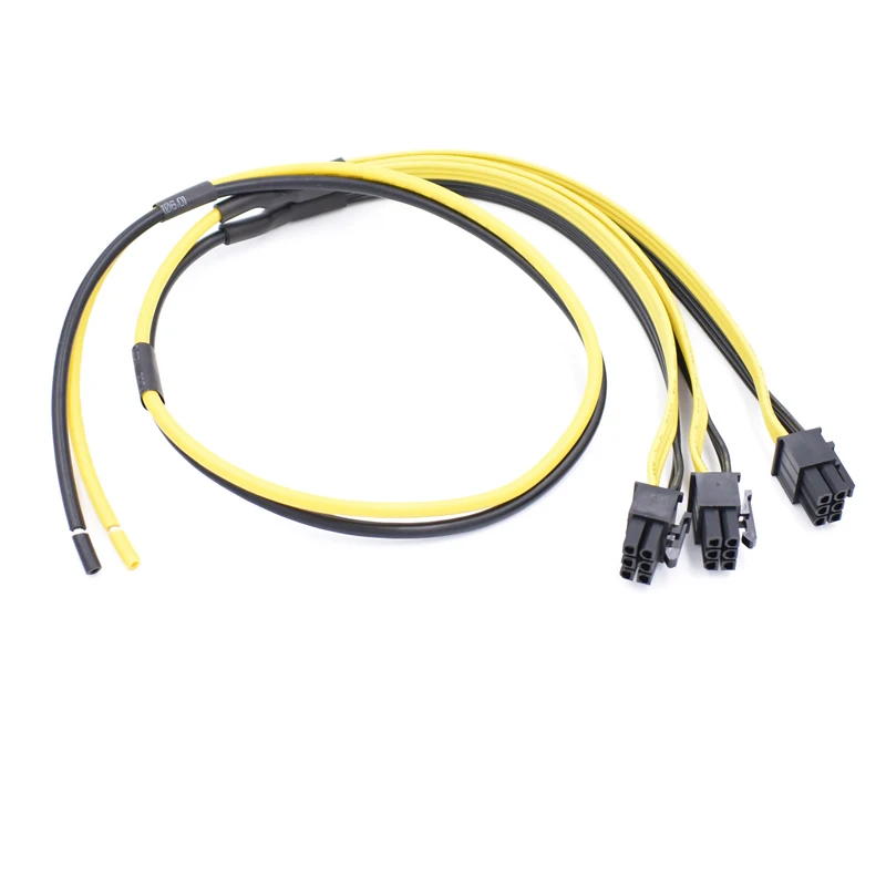 50 шт./лот высококачественный кабель питания ATX 3 * PCI E 6PIN PC видеокарта DIY Кабель 12AWG +