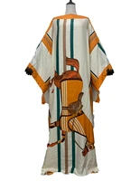 dubai traditional muslim fashion blogger recommend popular printed kaftan dresses loose bohemian kaftan long dress for lady