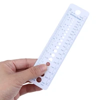 1pc 2 10mm sewing ruler tools knitting needle gauge inch cm ruler measure sewing tools