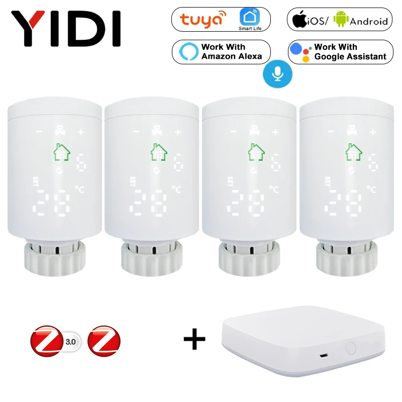 Умный привод радиатора ZigBee TRV Wi-Fi термостатический клапан регулятор температуры