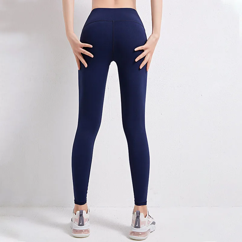 

NORMOV Leggings Women Workout High Waist Elastic Push Up Ankle Length Jeggings Fitness Solid Quick Dry Skinny Leggings Woman