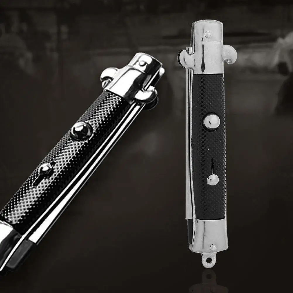 Портативная карманная расческа-щетка с нажимной кнопкой складное лезвие