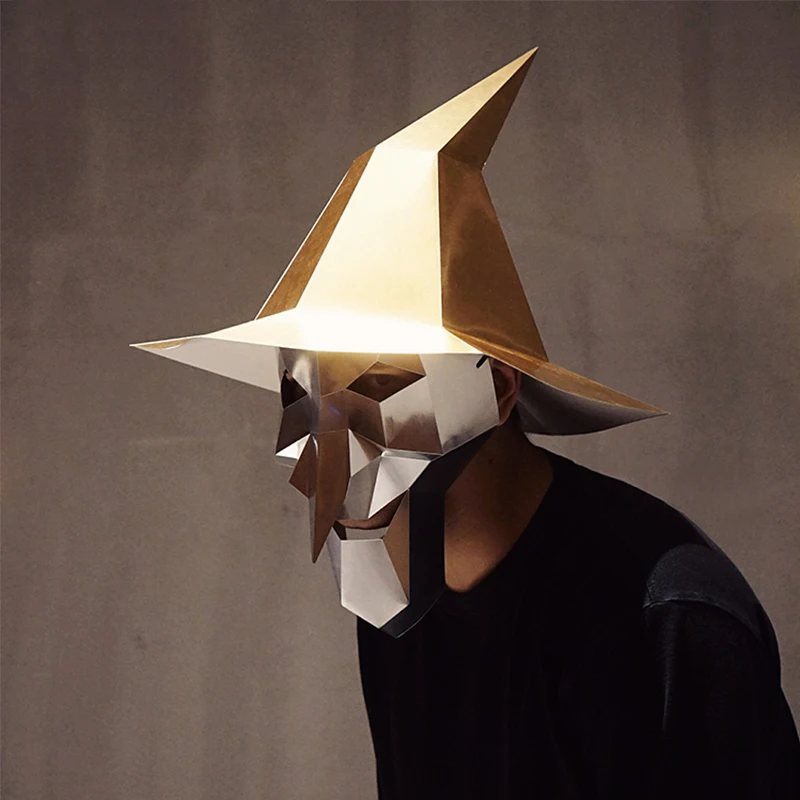 Хэллоуин шляпа маска головной убор креативные бумажные искусственные костюмы
