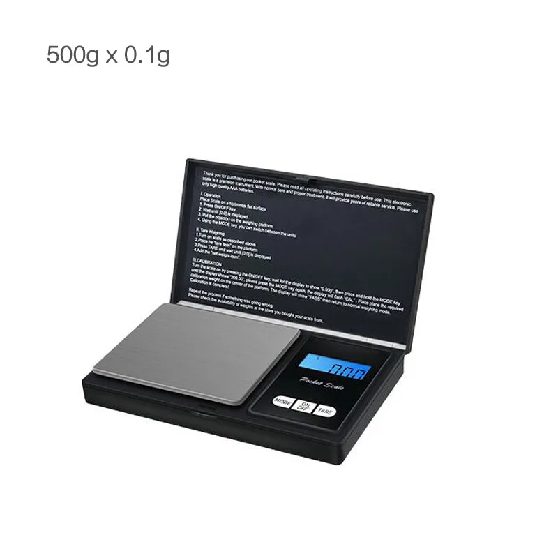 500gx0.1g Высокая Точность 0,01 г цифровые кухонные весы ювелирные украшения весовой вес lcd карманные весы электронные весы - Цвет: 500gx0.1g