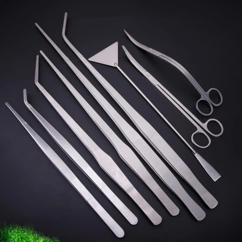 

Aquarium Accessories Straight Curved Aquarium Tweezers Fish Tank Plant Shrimp Reef Long Tweezer For Plant Aquascape Tools