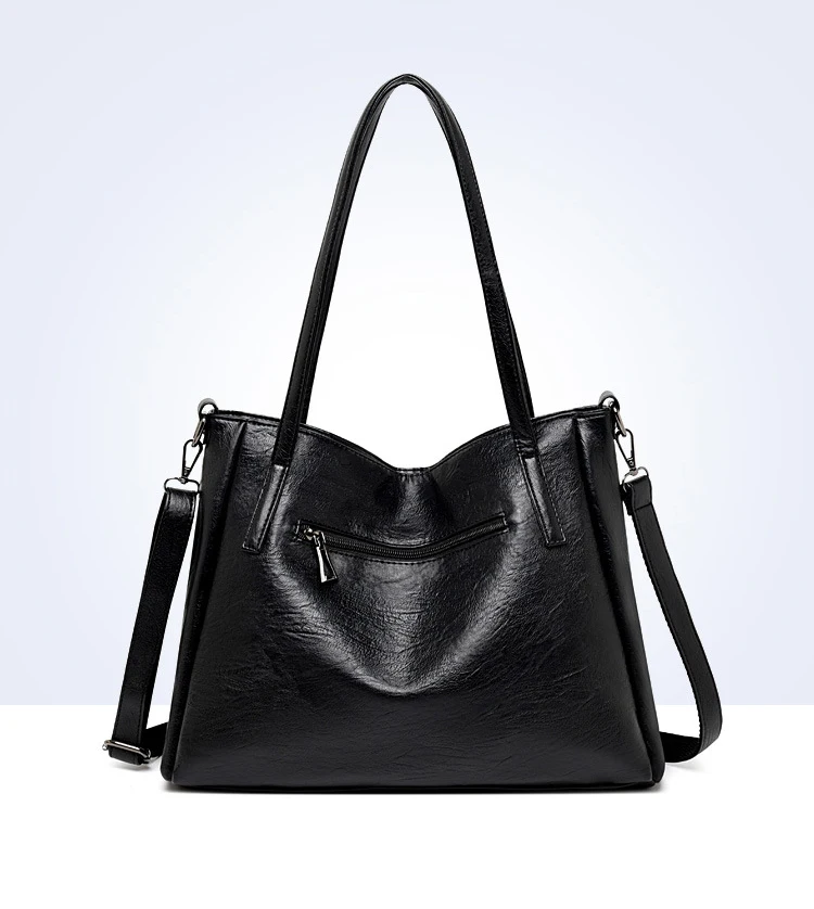 

Big Capacity Soft Leather Patchwork Composite Bag Lady Shoulder Crossbody Bags For Women Genuine Leather Handbags Bolsas