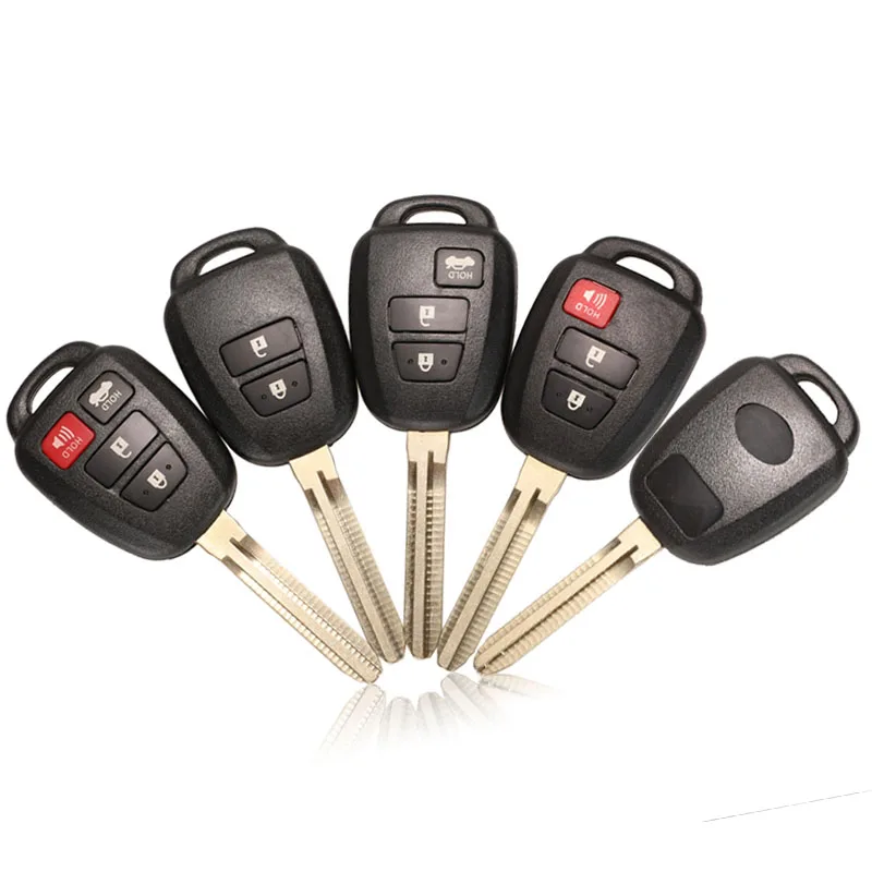 

Kutery 2/3/4 кнопки Замена дистанционного ключа автомобиля чехол Fob для Toyota CAMRY 2012 -- 2015 Corolla 2014 2015 с лезвием TOY43