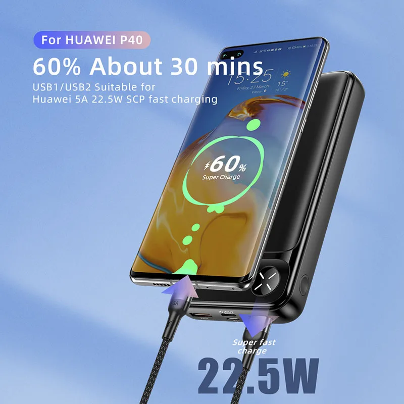 Essager Power Bank 20000mAh Protable External Battery Charger 20000 mAh Powerbank PD 20W Fast Charging For iPhone Poverbank