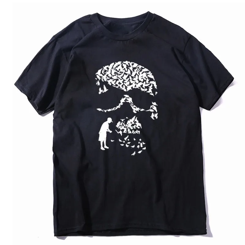 CR-A0109A-1BLK COOLMIND, хлопок, летняя, свободная, фокус, принт, Мужская футболка, повседневная, свободная, Круглый ворот, Мужская футболка, короткий рукав, футболка, мужские футболки - Цвет: CR-A0109A-1BLK
