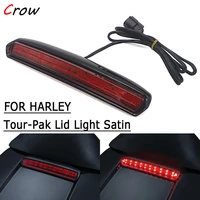for harley electra glide low cvo road glide ultra limited low tri glide 2014 led motorcycle black plated tour pak cover light