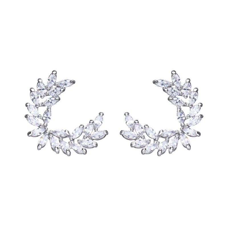 Bettyue модные для женщин AAA цирконий свобода означает перо внешний вид серьги