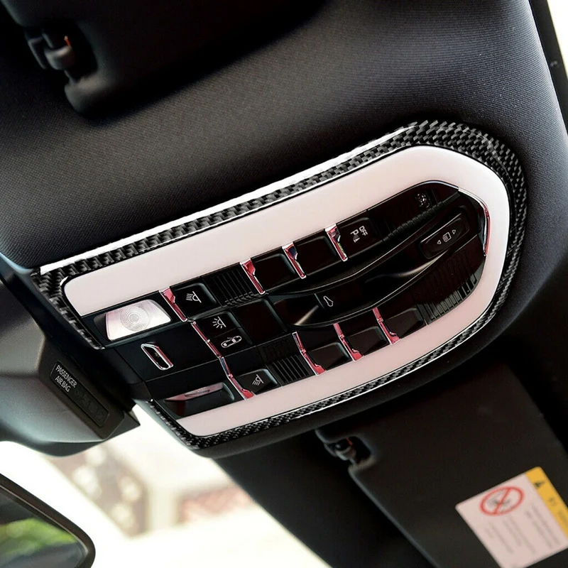 

For-Porsche MACAN Cayenne Car Carbon Fiber Sticker Cayenne Roof Light Panel Carbon Fiber Sticker