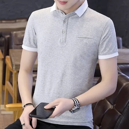 

Summer men's business casual short sleeve t-shirt 5716