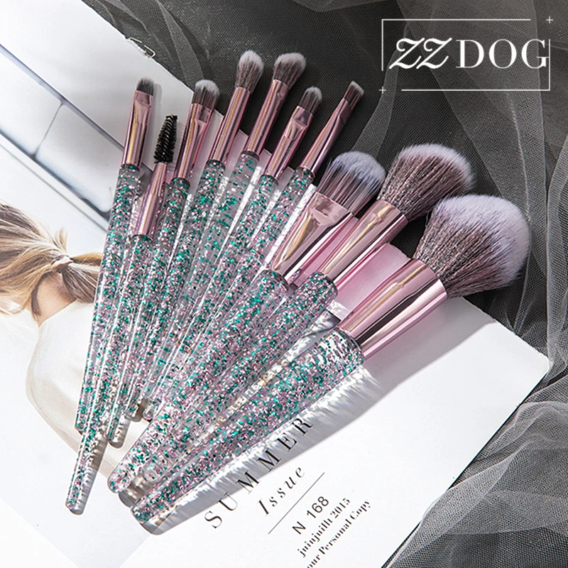 

ZZDOG 7/10Pcs High-Quality Cosmetic Tool Kit Soft Makeup Brushes Set Eye Shadow Powder Foundation Eyebrow Blending Beauty Brush