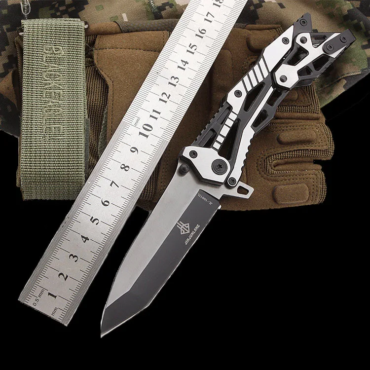 Тактический нож высокопрочный складной из стали для кемпинга выживания | Дом и