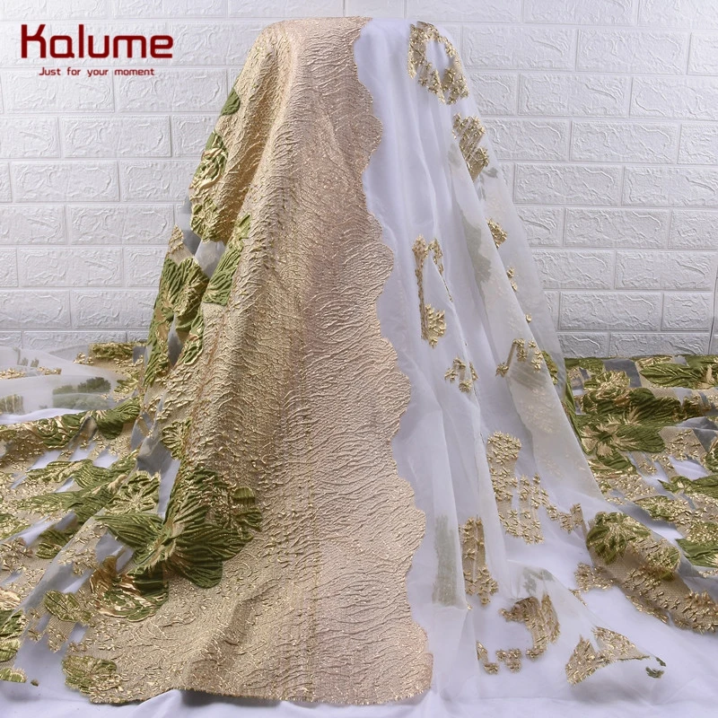 Африканская кружевная ткань Высококачественная из фатина в нигерийском стиле