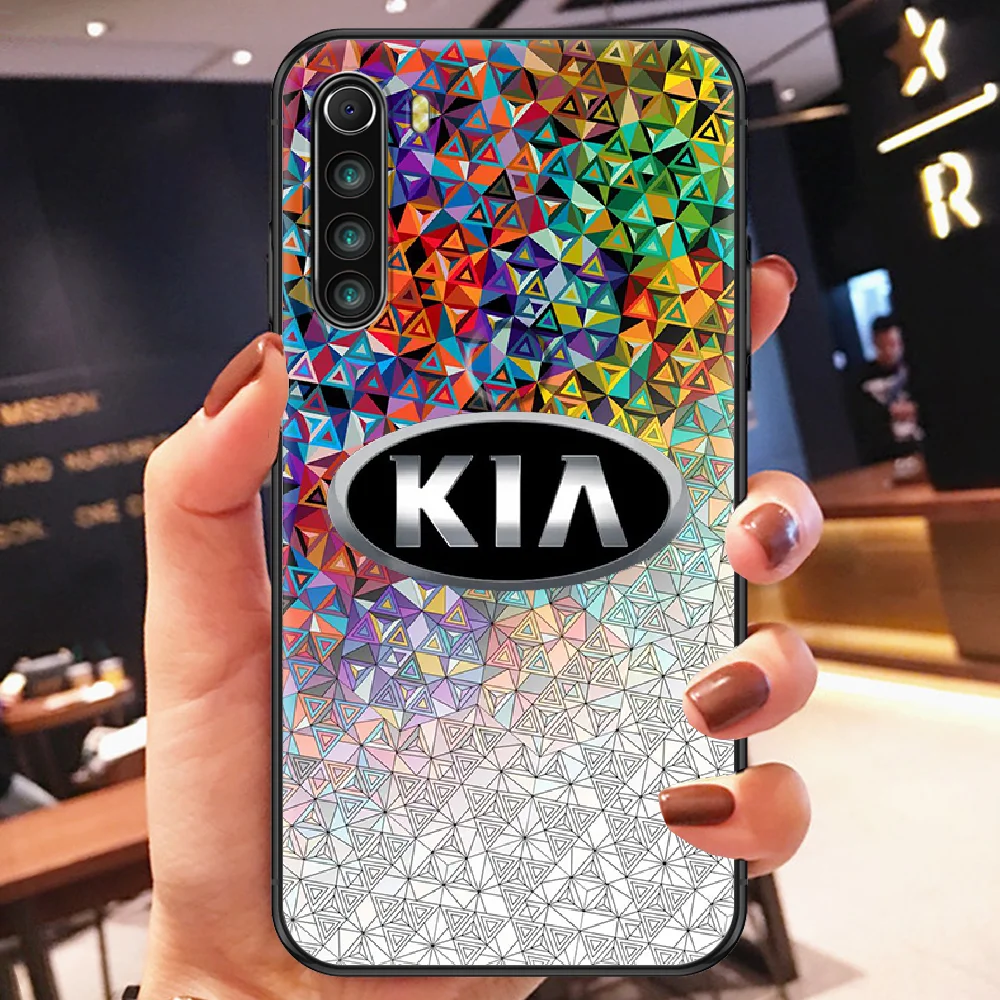 

car kias Logo Phone case For Xiaomi Redmi Note 7 7A 8 8T 9 9A 9S K30 Pro Ultra black pretty cover fashion back soft waterproof