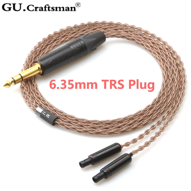 Медь GUcraftsman 6N OCC для SENNHEISER HD800 HD800s HD820 4Pin XLR 2 5 мм/4 4 мм балансировочный кабель