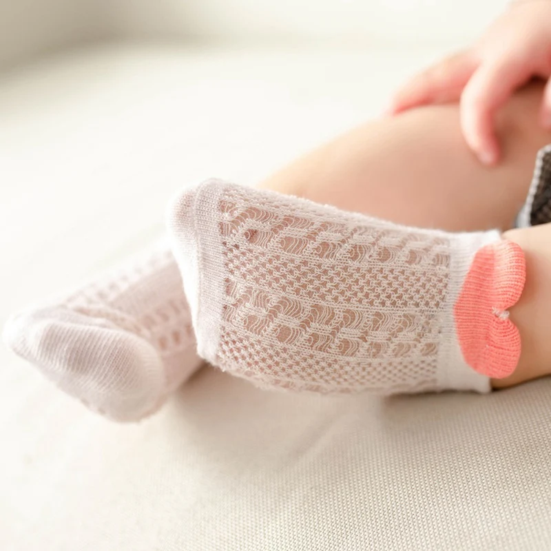 

5 Pair/Lot Kids Soft Cotton Socks Boy Girl Baby Cute Cartoon Warm Mesh Thin Breathable Sport Socks Summer Children Gift6