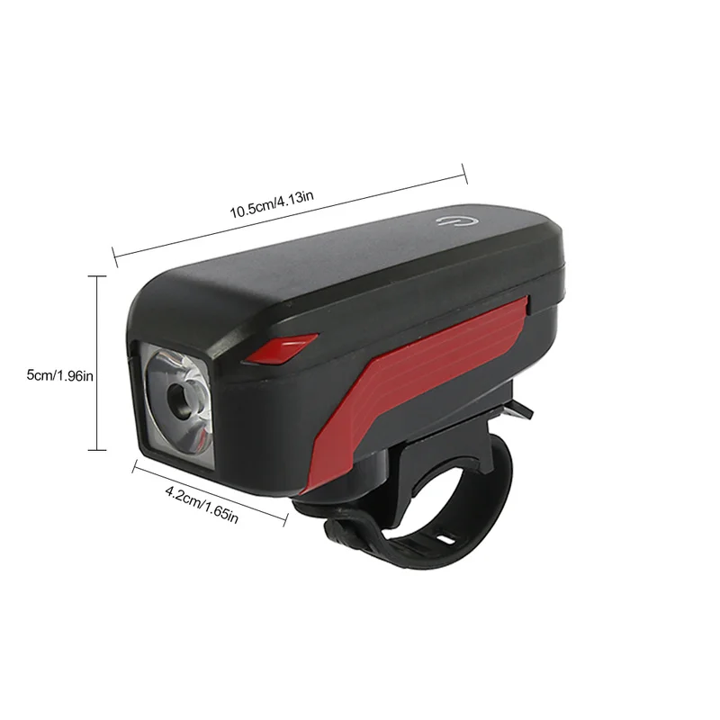 

Waterproof Bicycle Lamp with Horn USB Charging Bike Front Rear Light Flashlight Handlebar Cycling Head Light Accessories