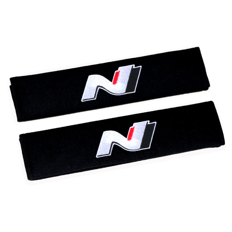 Автомобильный Стайлинг хлопковый ремень безопасности для автомобилей эмблема