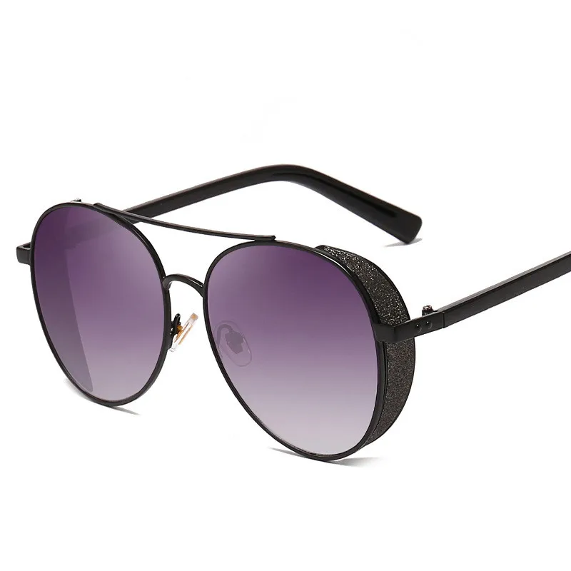 Женские круглые солнцезащитные очки FENCHI розовые брендовые роскошные с