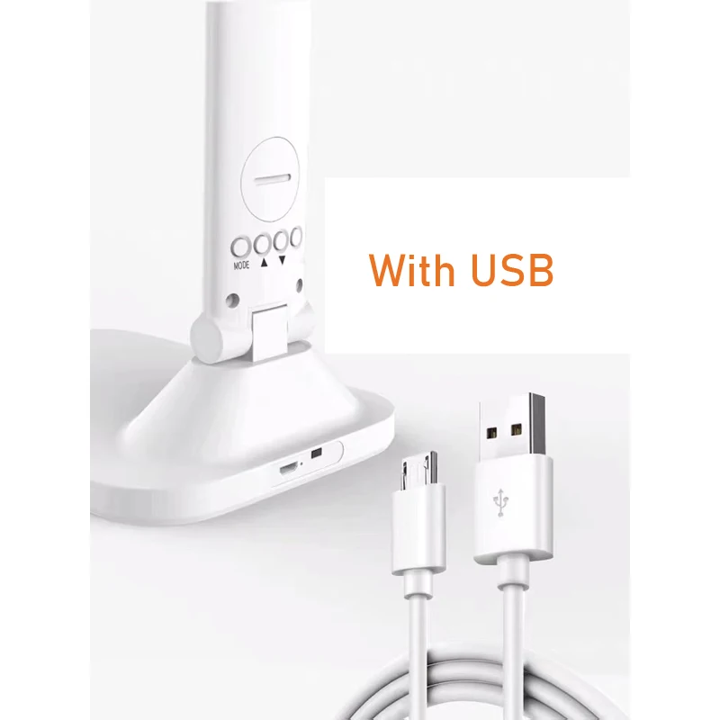 

USB Charge LED Digital Desk Lamp Dimmable 3000-6000k Table Light Touch Switch Foldabel Night Reading Lighting
