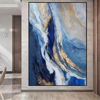 100 hand painted abstract oil painting on canvas in living room gold modern wall art decor painting frameless canvas painting
