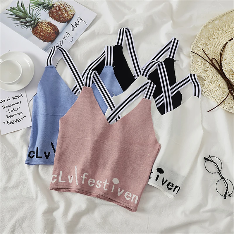 Женский жилет с принтом GLAUKE летний укороченный топ майка надписью перекрестной