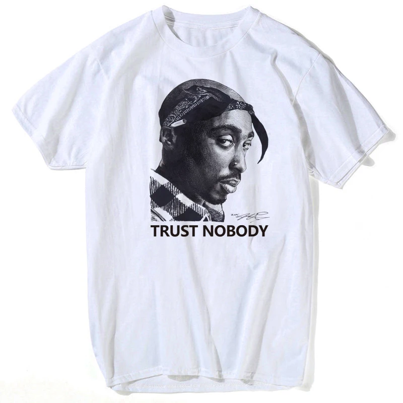 2019 Для мужчин печати Тупак 2pac Футболка короткий рукав с круглым вырезом для