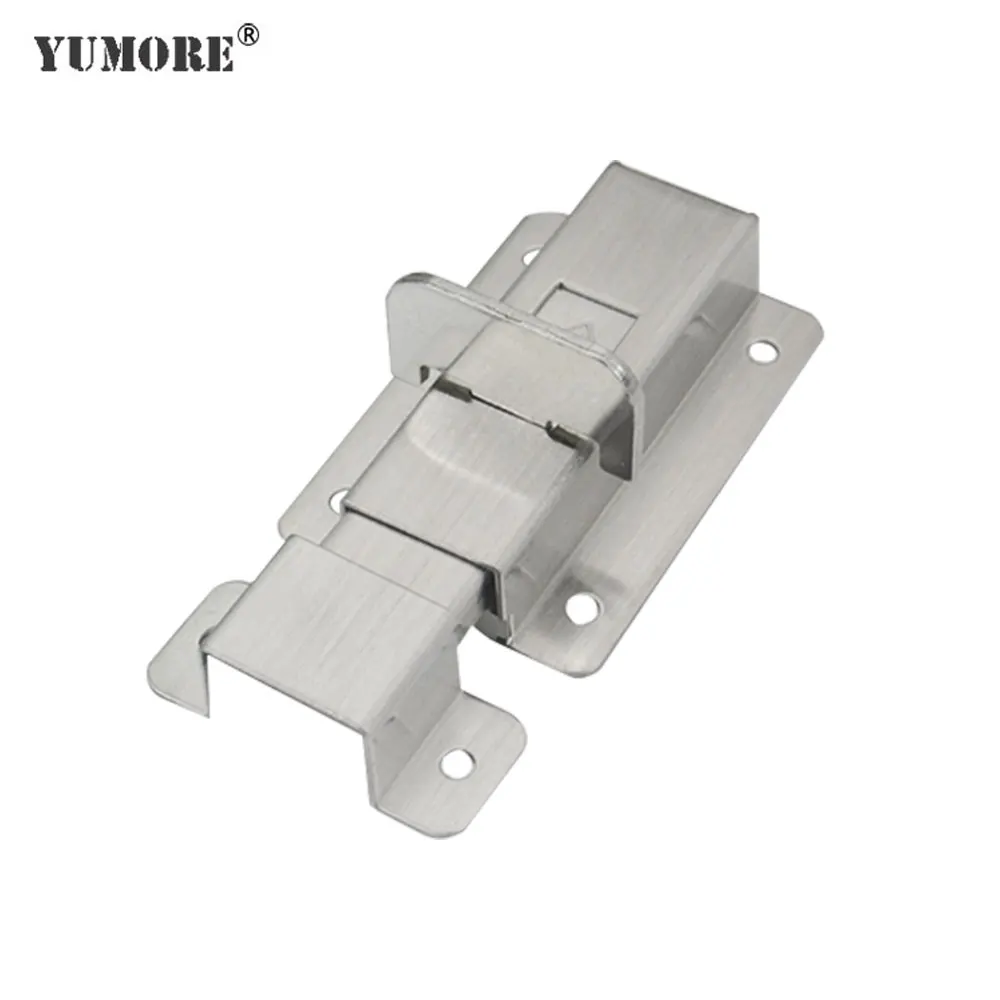 

YUMORE Large Square Barrel Bolt Stainless Steel Door Latch Hardware for Home Hardware Gate Safety Door Bolt Latch Lock