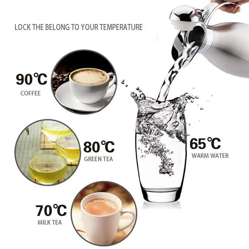 2Л вакуумный кувшин из нержавеющей стали с двойными стенками вакуумной изоляцией